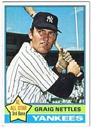 1976 Topps Baseball Cards      169     Graig Nettles